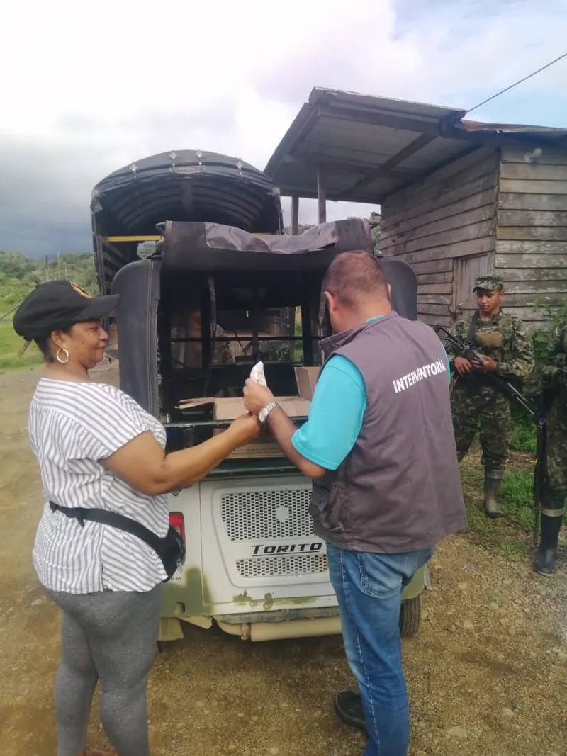 Alimentación, campamento y maquinaria en Bahía Solano y Magüí Payán · registro fotográfico de ejecución